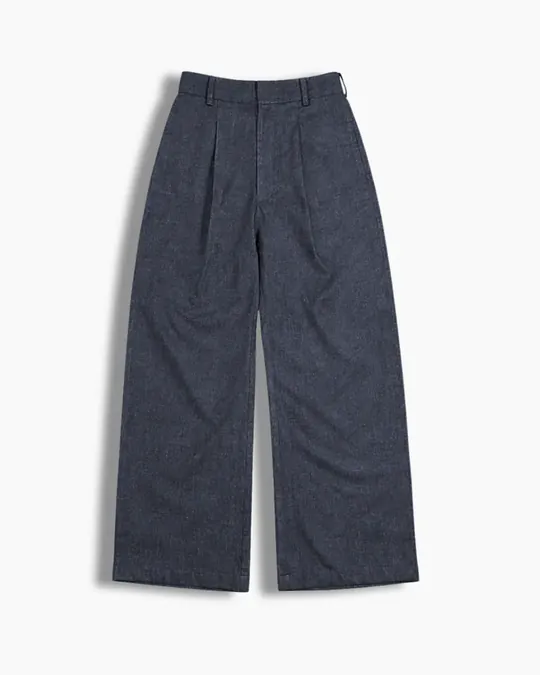Straight Baggy Denim — Blue