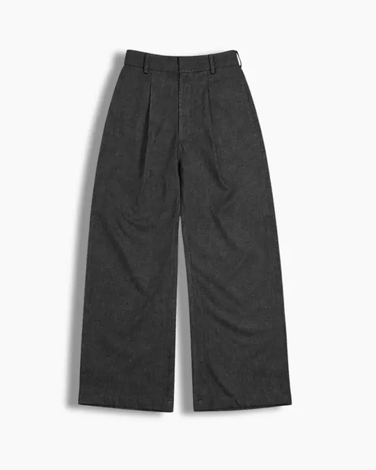Straight Baggy Pants — Dark Gray